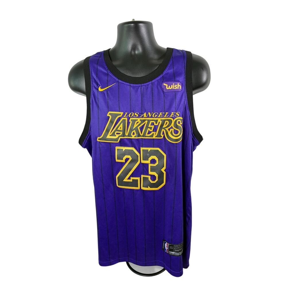 Nike Lakers Anthony Davis #23 City Jersey Purple L 50